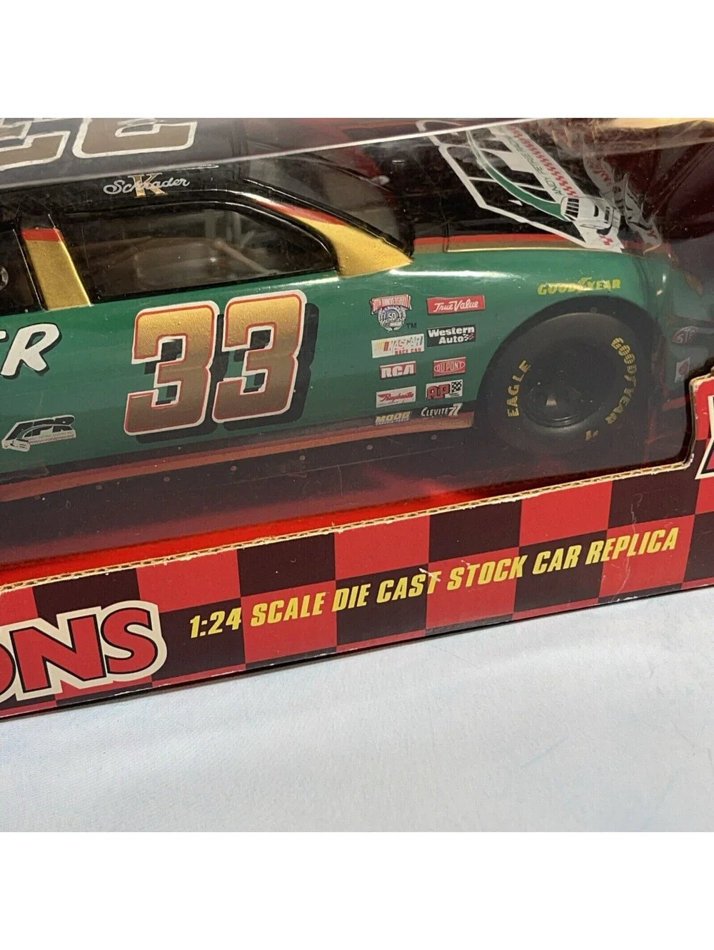 Racing Champions Ken Schrader 1/24 Chevy Monte Carlo #33 Nascar Diecast Car NIB